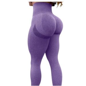 High-Waisted Purple Leggings